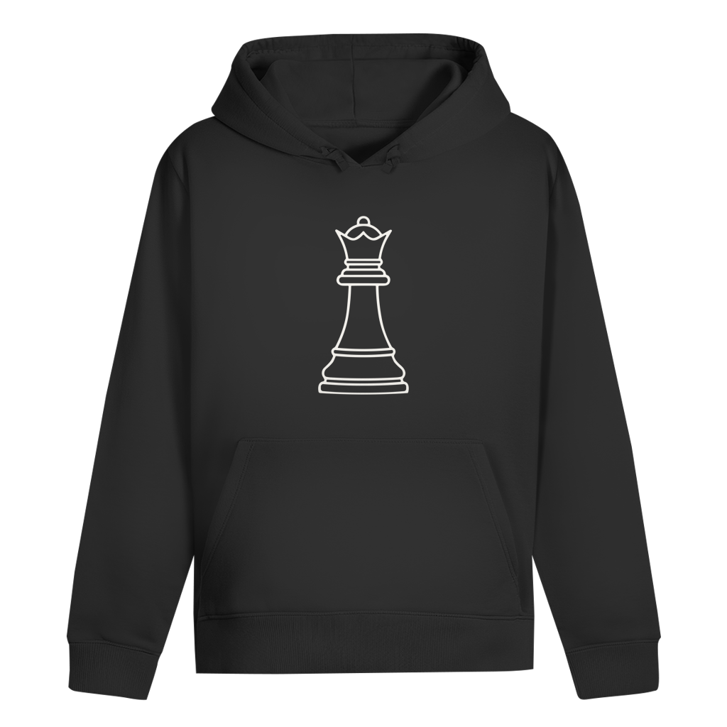 Dame Kontur – Schach Hoodie in Schwarz
