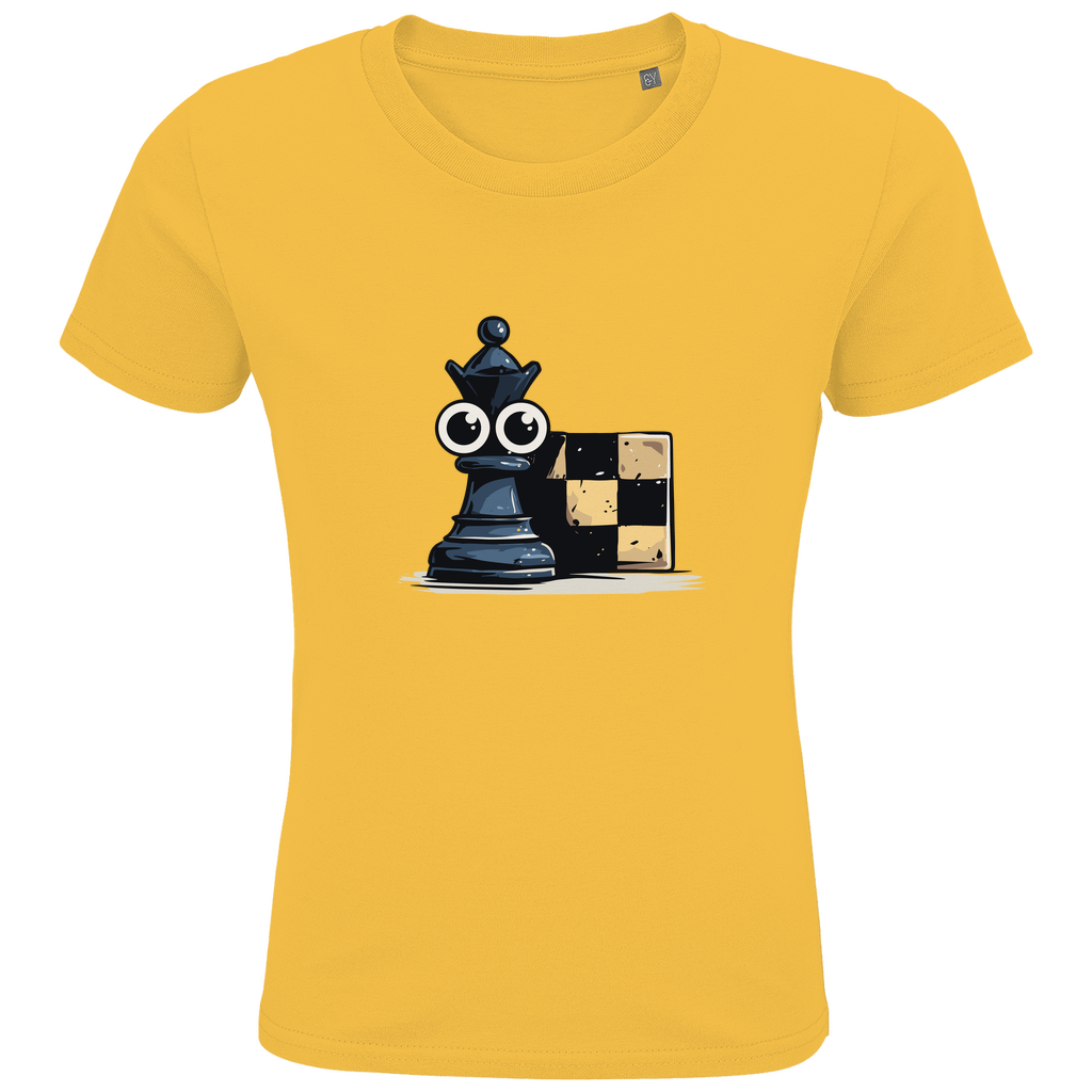 Alles im Blick – Schach Kinder T-Shirt in Orange