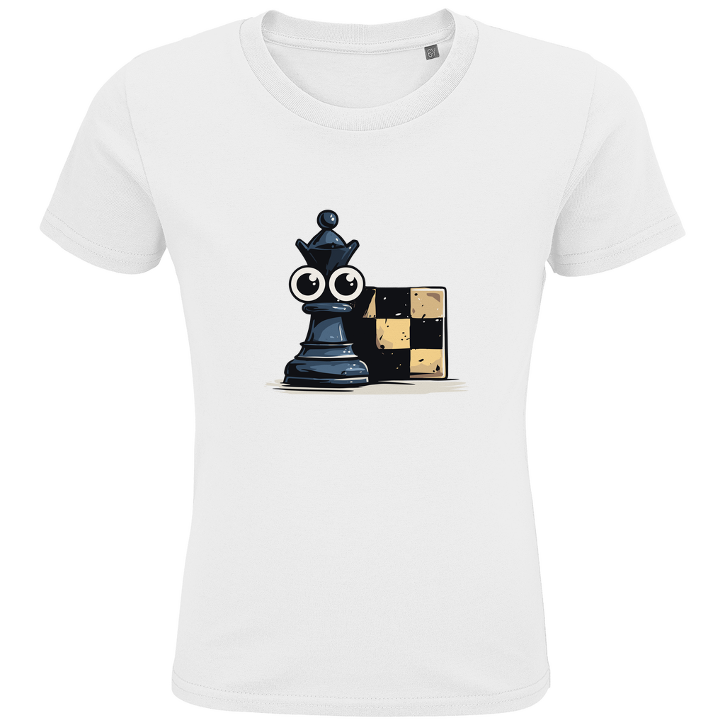 Alles im Blick – Schach Kinder T-Shirt in Weiß