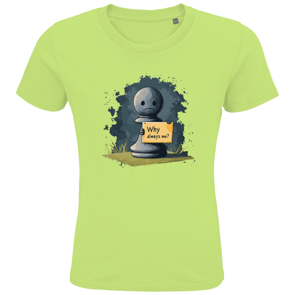 Bauernopfer – Schach Kinder T-Shirt in Gelbgrün