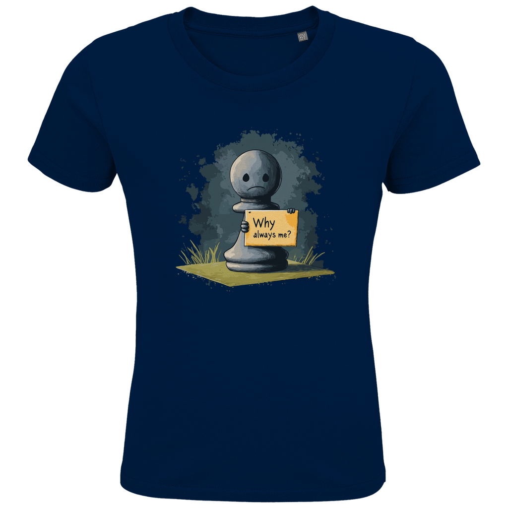 Bauernopfer – Schach Kinder T-Shirt in Navyblau
