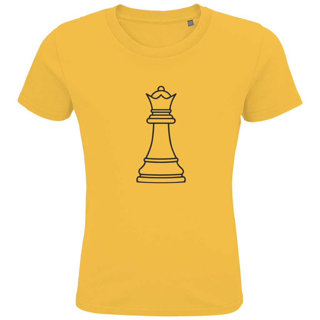 Dame Kontur – Schach Kinder T-Shirt in Orange