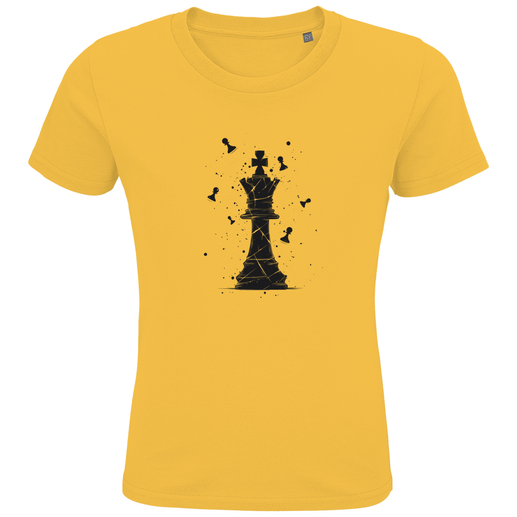 Die Stellung bröckelt (schwarz) – Schach Kinder T-Shirt in Orange