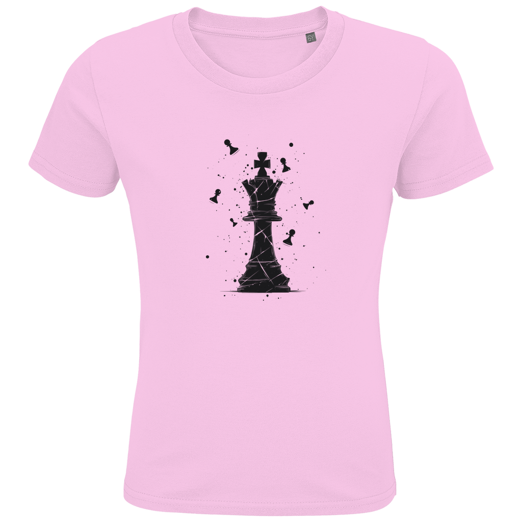 Die Stellung bröckelt (schwarz) – Schach Kinder T-Shirt in Pink