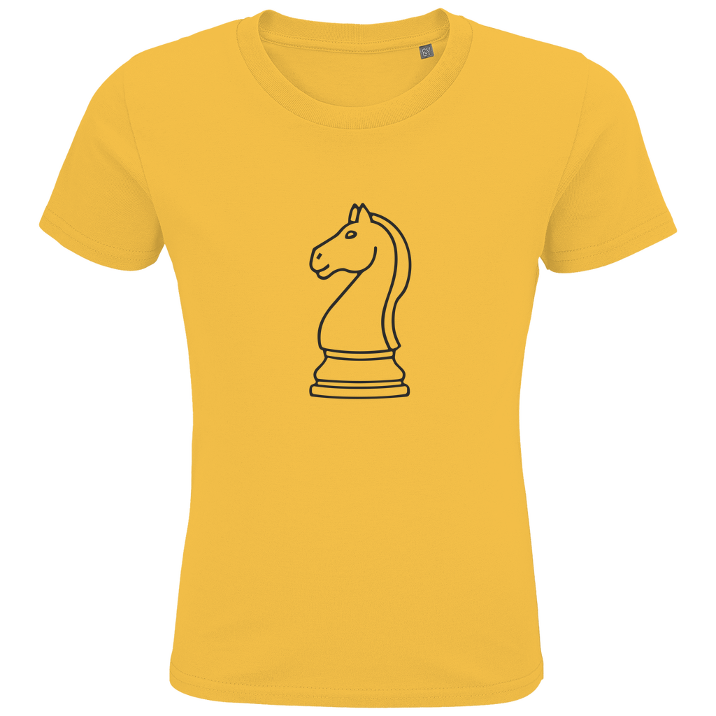 Springer Kontur – Schach Kinder T-Shirt in Orange