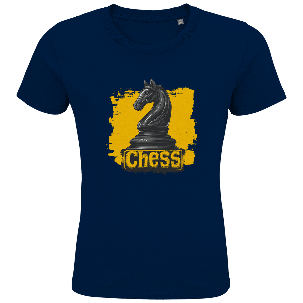 Springermacht – Schach Kinder T-Shirt in Navyblau