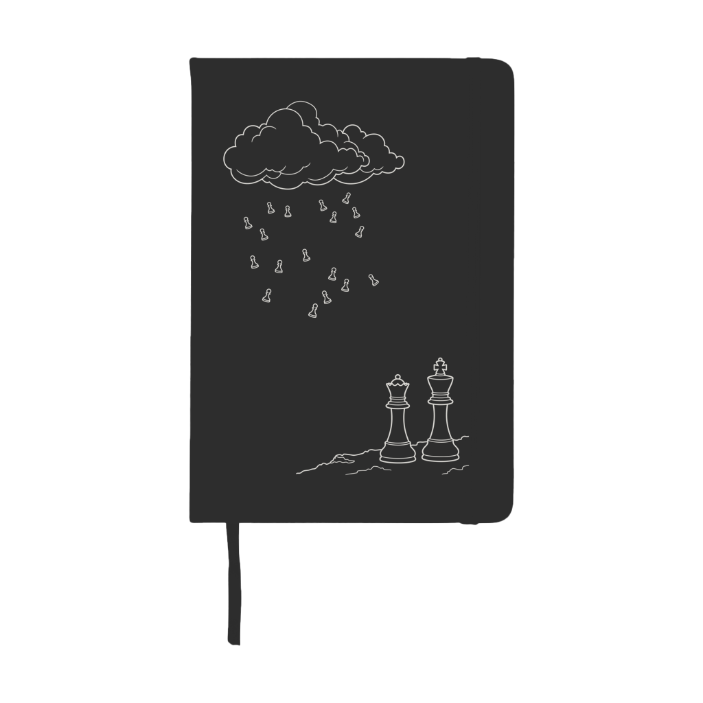 Wetterlage – Schach Notizbuch in Schwarz