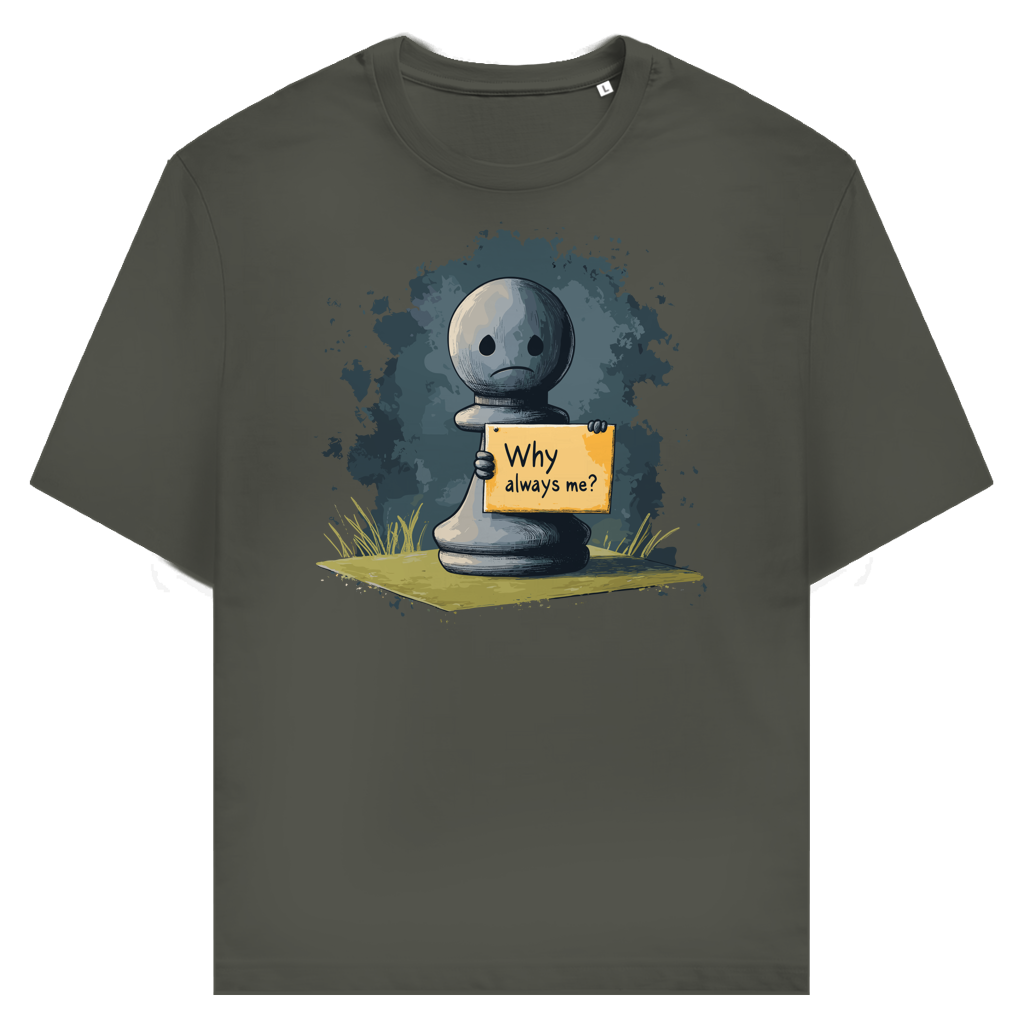 Bauernopfer – Schach T-Shirt in Khaki