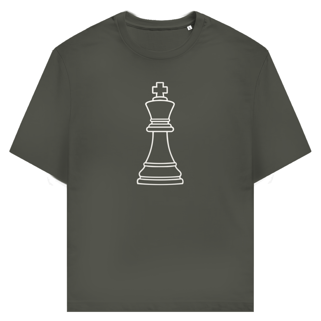 König Kontur – Schach T-Shirt in Khaki