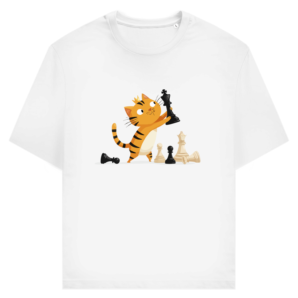 Spieltrieb – Schach T-Shirt in Weiß