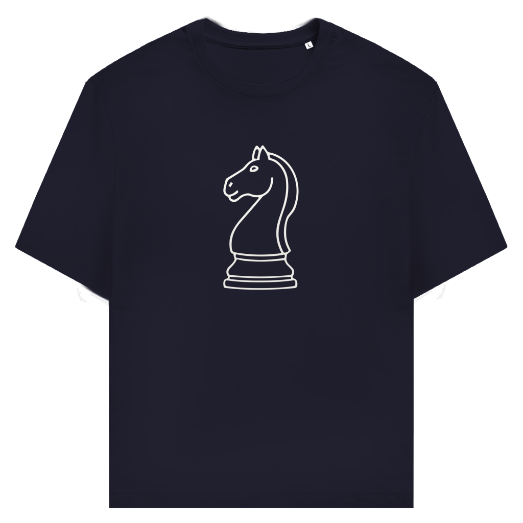 Springer Kontur – Schach T-Shirt in Dunkelblau