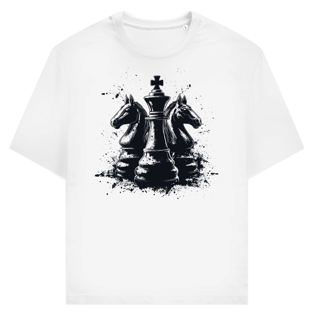 Springer Verteidigung – Schach T-Shirt in Weiß