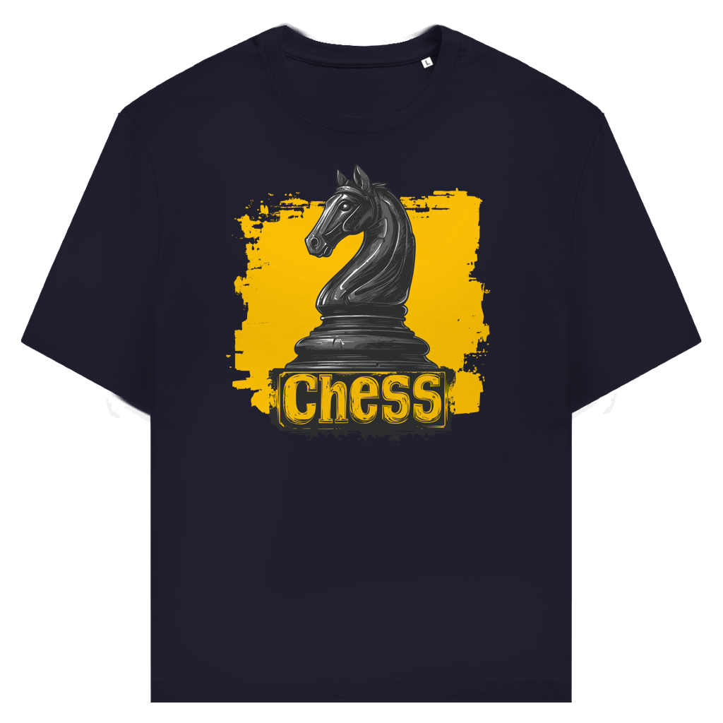 Springermacht – Schach T-Shirt in Dunkelblau