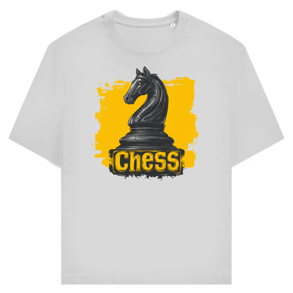 Springermacht – Schach T-Shirt in Grau meliert