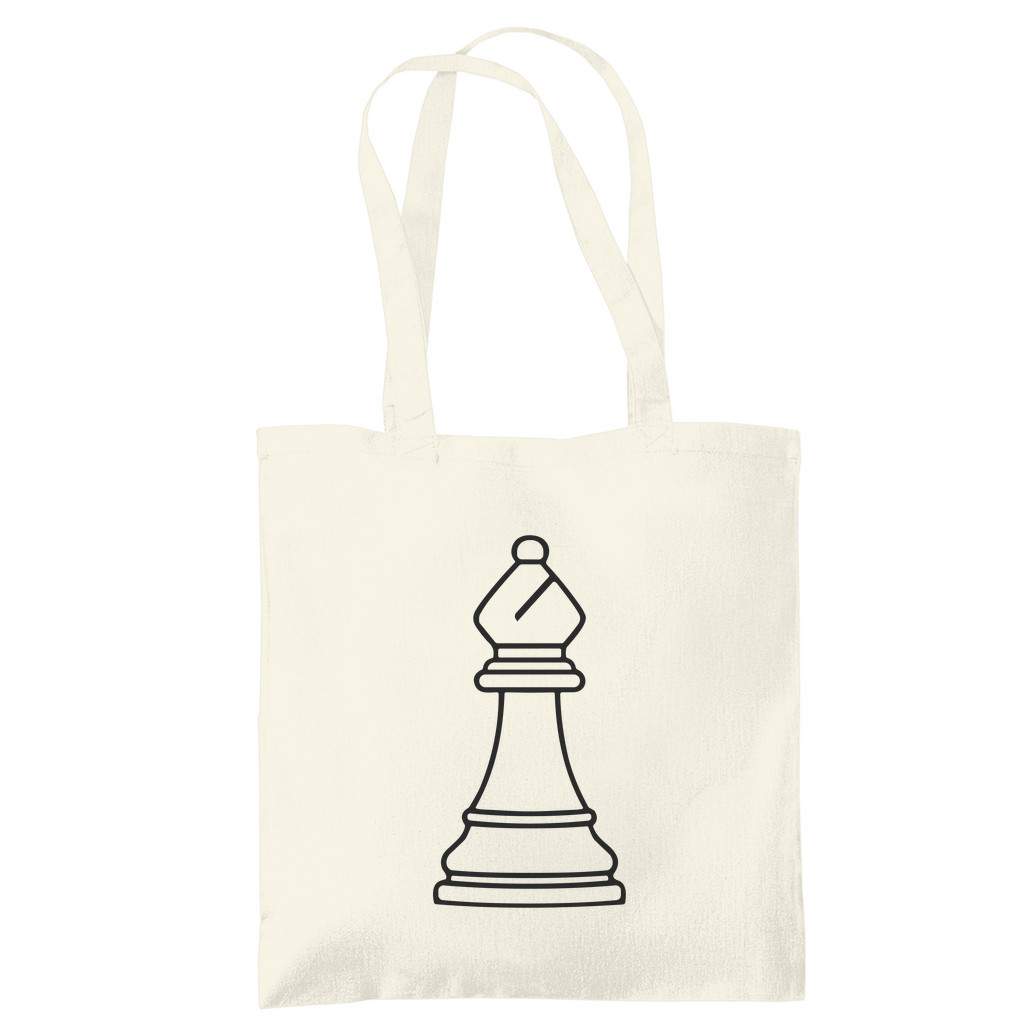 Läufer Kontur – Schach Tasche in Creme