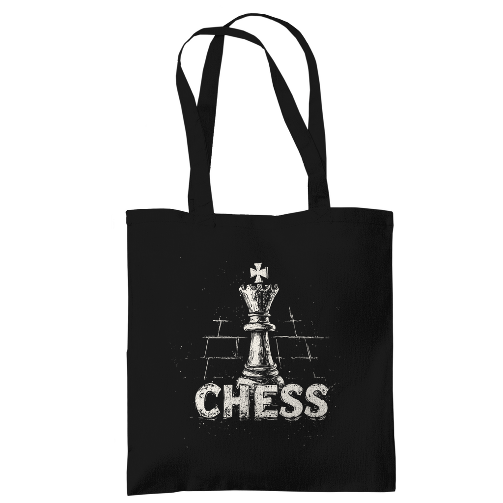 Schach & Kreide – Tasche in Schwarz