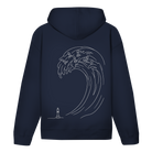 Bauernsturm – Schach Hoodie in Dunkelblau (Rückseite)