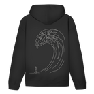 Bauernsturm – Schach Hoodie in Schwarz (Rückseite)