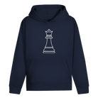 Dame Kontur – Schach Hoodie in Dunkelblau