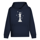 Die Stellung bröckelt – Schach Hoodie in Dunkelblau