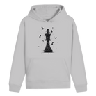 Die Stellung bröckelt – Schach Hoodie in Grau meliert