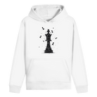 Die Stellung bröckelt – Schach Hoodie in Weiß