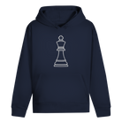 König Kontur – Schach Hoodie in Dunkelblau