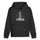 Schach & Kreide – Hoodie in Schwarz