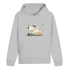 Schachhund – Hoodie in Grau meliert