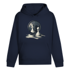 Spiegelzug – Schach Hoodie in Dunkelblau