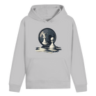 Spiegelzug – Schach Hoodie in Grau meliert