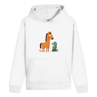 Springer oder Pferd – Schach Hoodie in Weiß