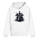 Springer Verteidigung – Schach Hoodie in Weiß
