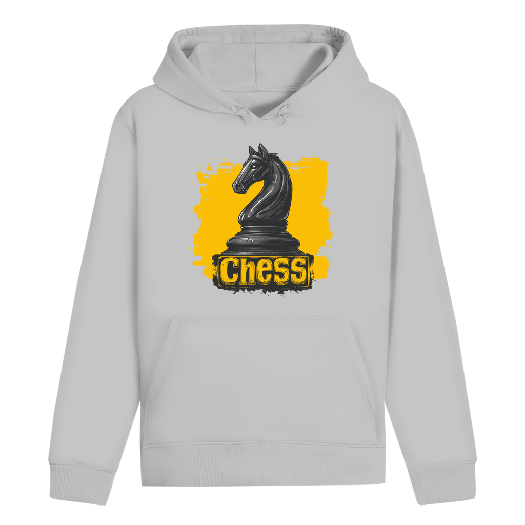 Springermacht – Schach Hoodie in Grau meliert