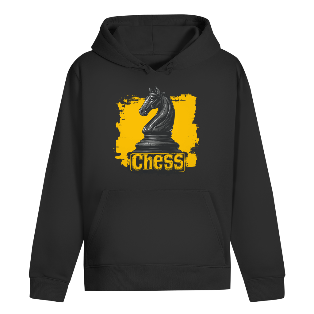 Springermacht – Schach Hoodie in Schwarz