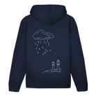 Wetterlage – Schach Hoodie in Dunkelblau (Rückseite)