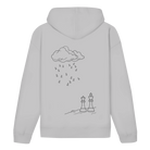 Wetterlage – Schach Hoodie in Grau meliert (Rückseite)