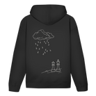 Wetterlage – Schach Hoodie in Schwarz (Rückseite)