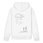 Wetterlage – Schach Hoodie in Weiß (Rückseite)