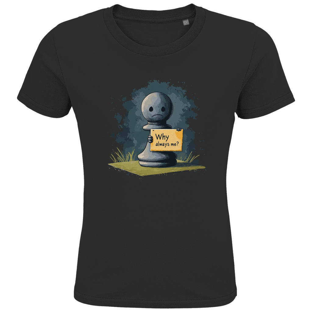 Bauernopfer – Schach Kinder T-Shirt in Schwarz
