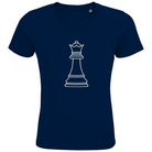 Dame Kontur – Schach Kinder T-Shirt in Navyblau