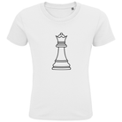 Dame Kontur – Schach Kinder T-Shirt in Weiß