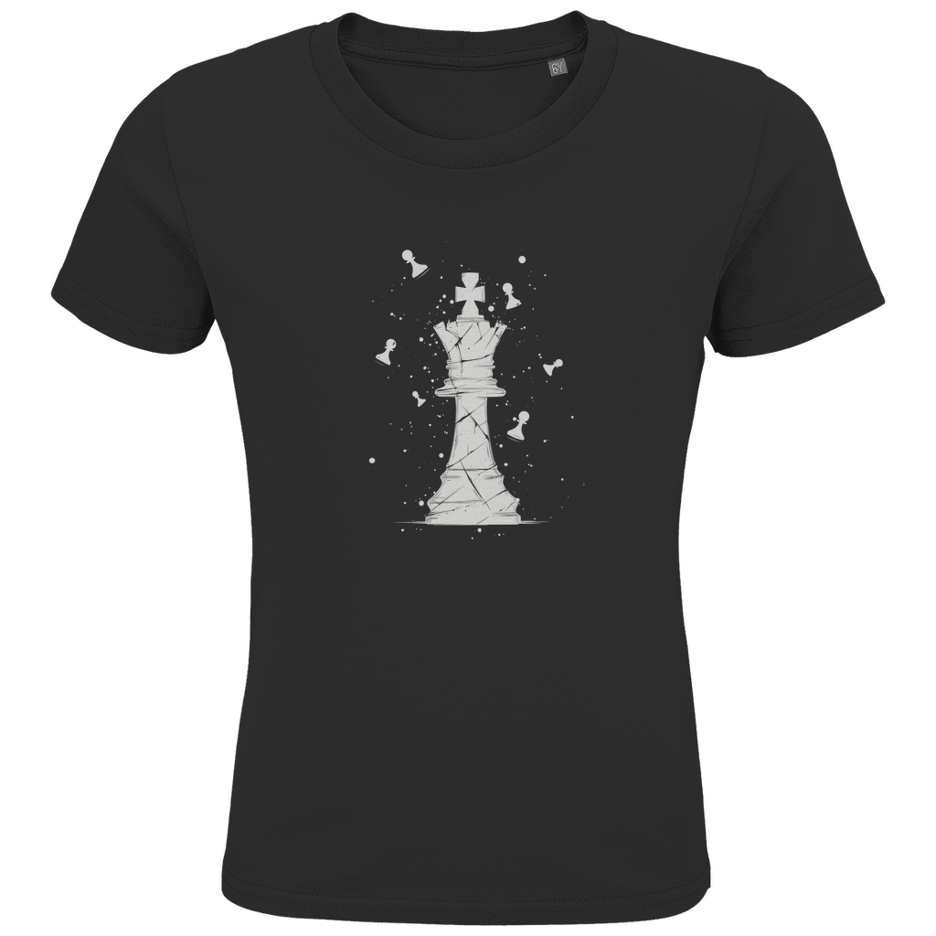 Die Stellung bröckelt (weiß) – Schach Kinder T-Shirt in Schwarz