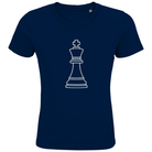 König Kontur – Schach Kinder T-Shirt in Navyblau