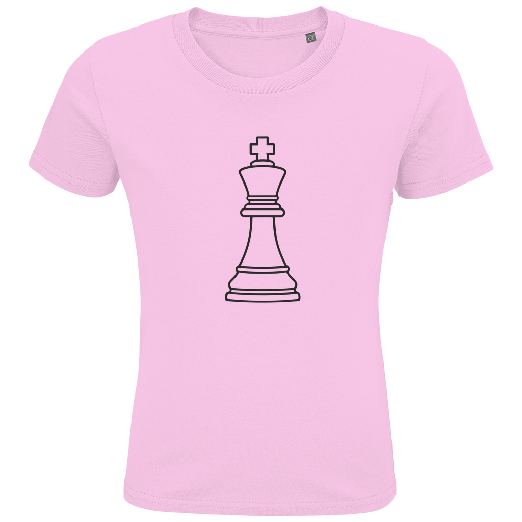 König Kontur – Schach Kinder T-Shirt in Pink