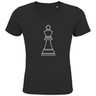 König Kontur – Schach Kinder T-Shirt in Schwarz