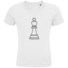 König Kontur – Schach Kinder T-Shirt in Weiß