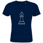 Läufer Kontur – Schach Kinder T-Shirt in Navyblau