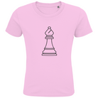 Läufer Kontur – Schach Kinder T-Shirt in Pink