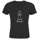 Läufer Kontur – Schach Kinder T-Shirt in Schwarz